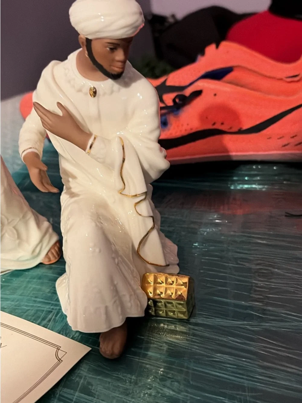 Lenox White & Gold Three Kings Porcelain Figurines